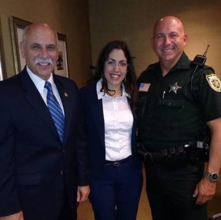 Ira Peskowitz in a police uniform.